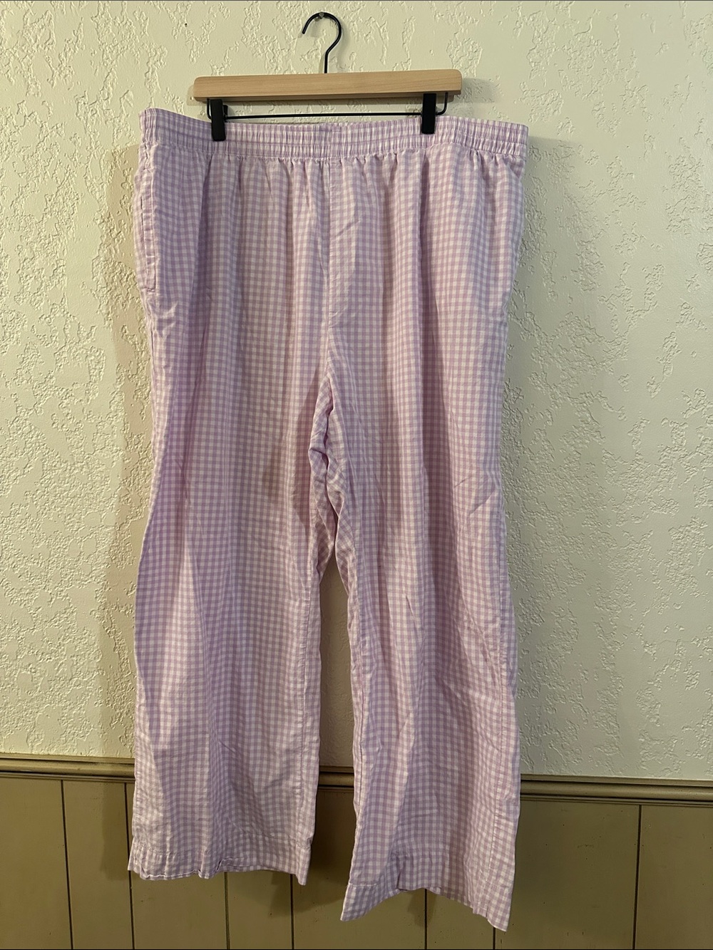Lavender Gingham Pajama Pants